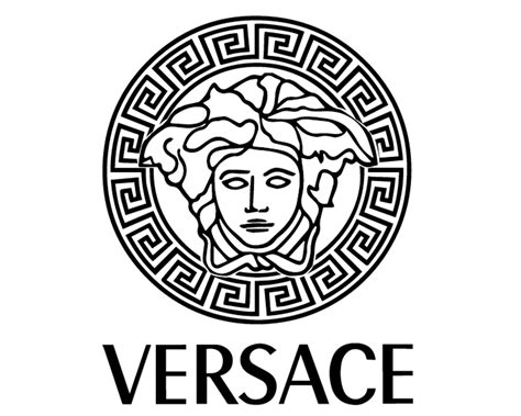 versace signature logo womens clothes|Versace logo black and white.